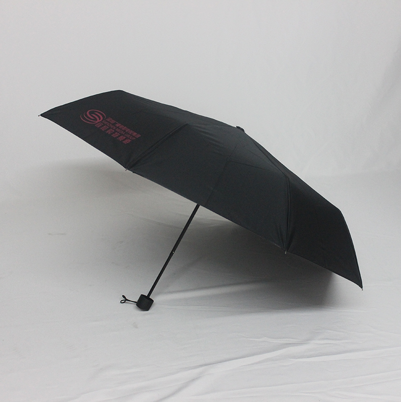 雨伞厂家定做21寸黑胶防紫外线太阳伞 深圳广告伞制作